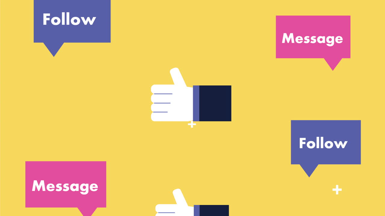 Sociale medier teknologi ikonmønster