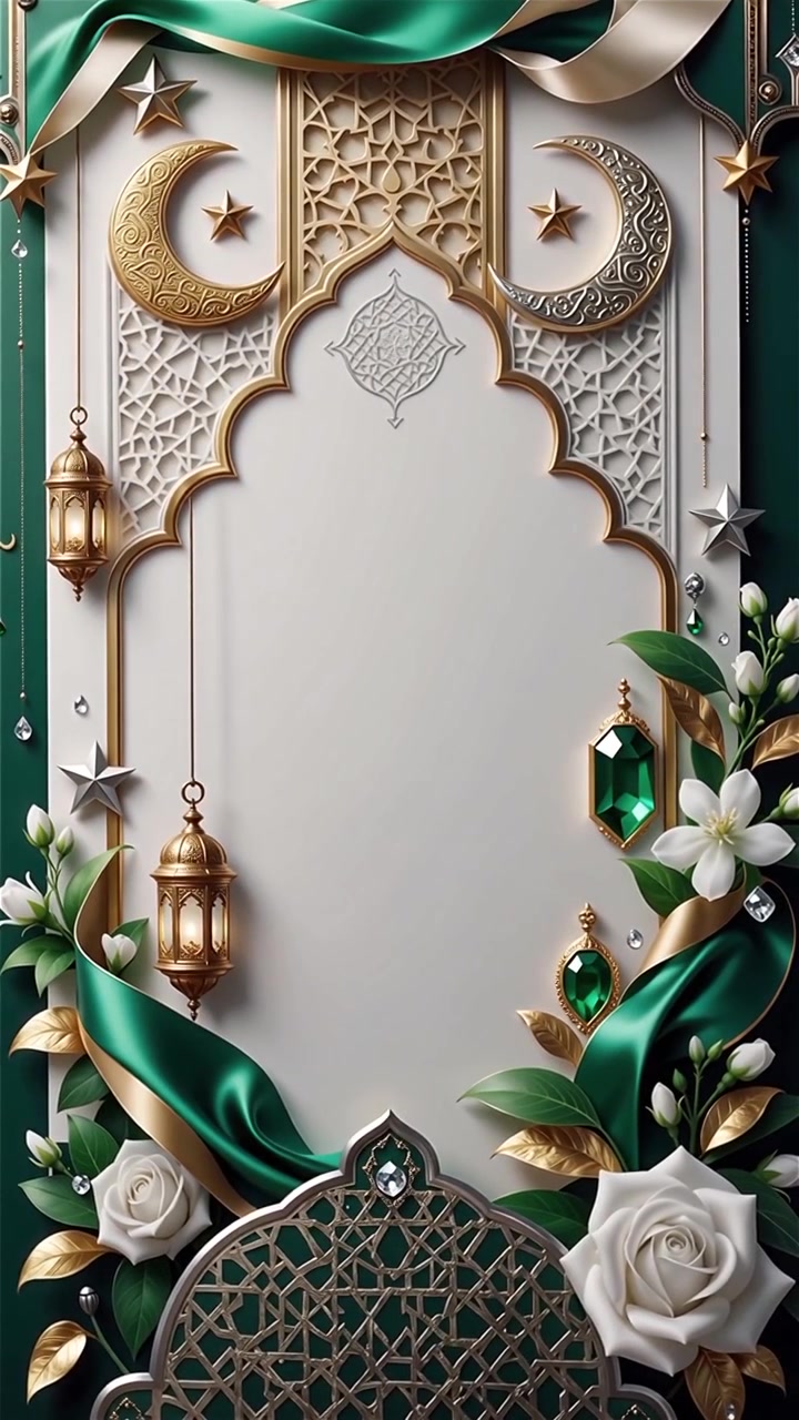 Compleanno del Profeta Maometto Mawlid al-Nabi Sfondo Islamico