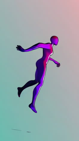 dynamic neon figures