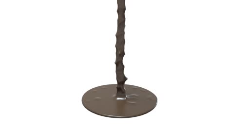 chocolate pouring