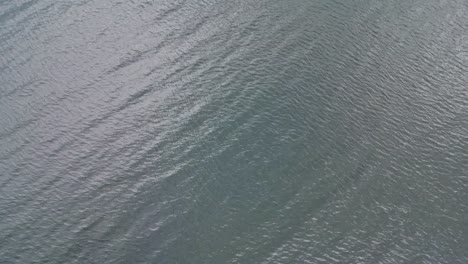 tropical sea surface with waves and ripples - drone shot