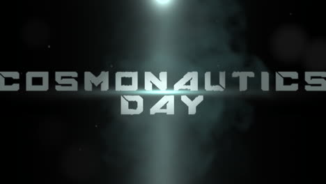 Cosmonautics-Day-with-fashion-light-and-smoke-in-dark-space