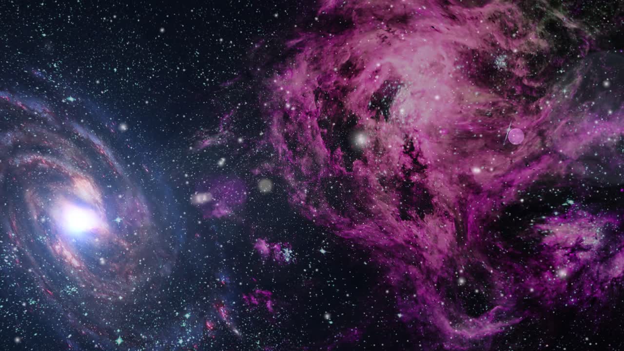 4k nuvole di nebulose e galassie risiedono nell'universo