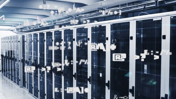 Animation of data processing over computer servers