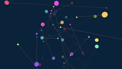 vibrant interconnected network nodes, connections, and data transmission