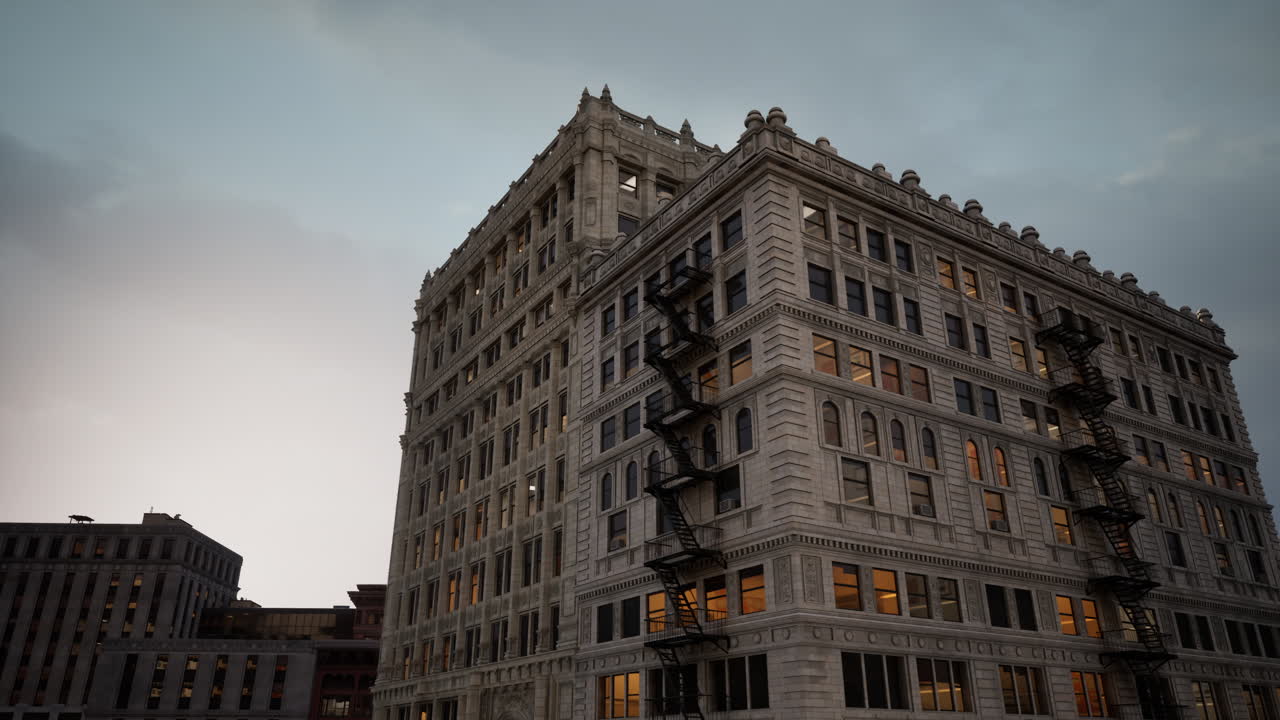 horario de verano paisaje urbano del centro financiero