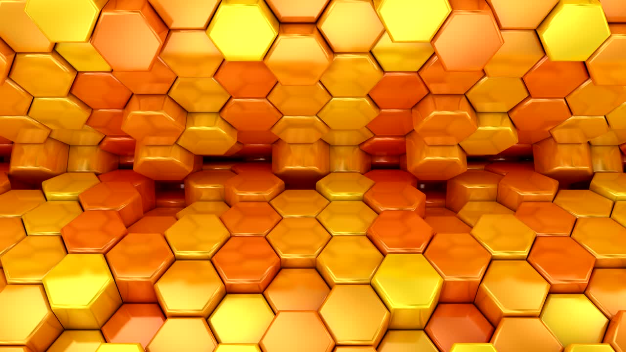 el fondo de los hexágonos