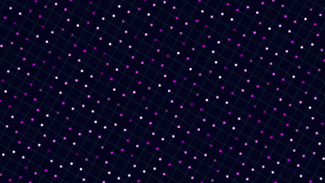 cuadrícula colorida de puntos en fondo negro