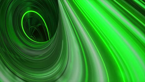 túnel espiral verde abstracto