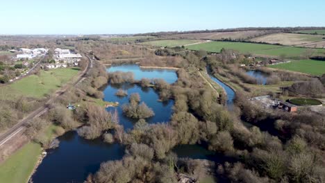 the chartham lakes in chartham, uk