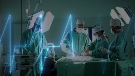 Animation-of-data-processing-over-diverse-surgeons-in-hospital