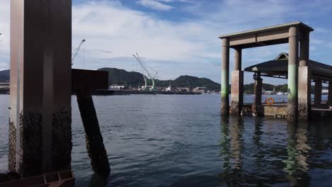 shipyard and port in onomichi city, hiroshima prefecture