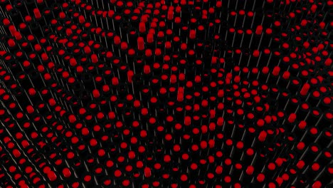 Abstract Geometric Pattern of Cylinders and Circles