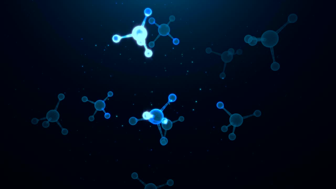 rotación de las moléculas de brillo