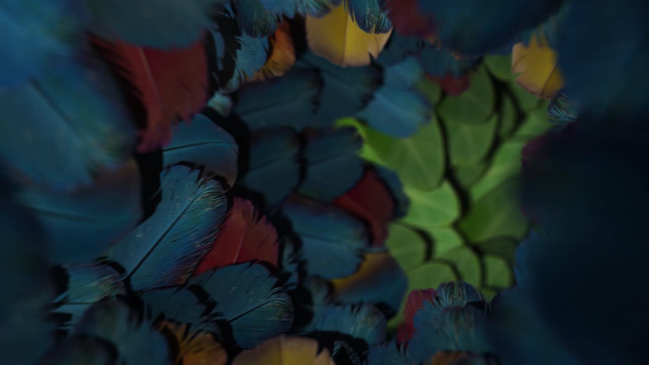 Mystical Leaf and Feather Passage Loop