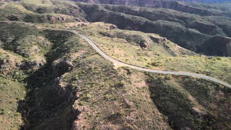 Windy-road-through-Charles-Knife-Canyon,-Exmouth