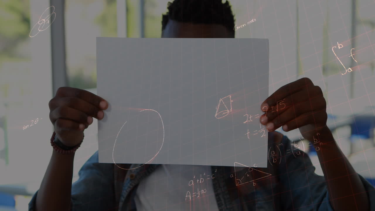 Animation of mathematical equations over schoolchildren learning