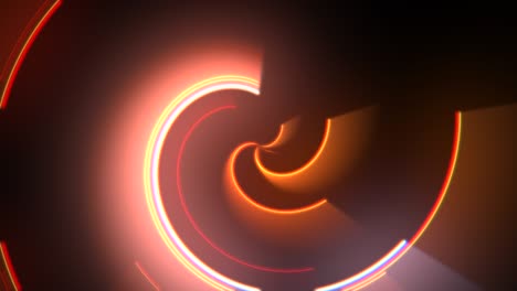 neon red spiral lines