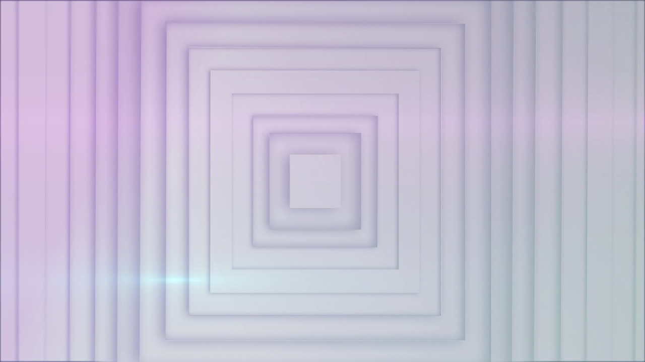 Animation of white squares moving over light trail