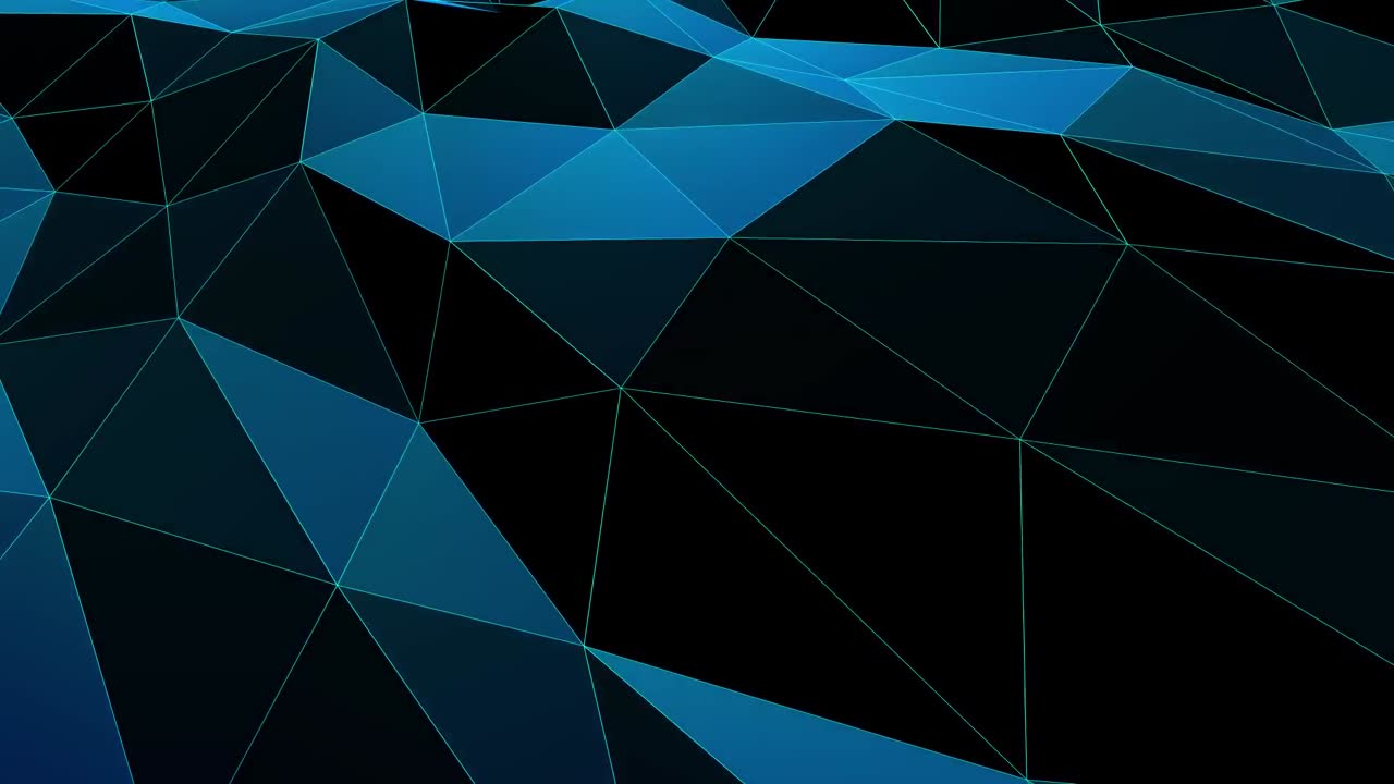 BLUE polygonal geometric surface animated motion background