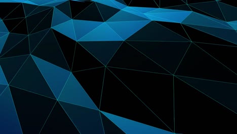 blue polygonal geometric surface animated motion background