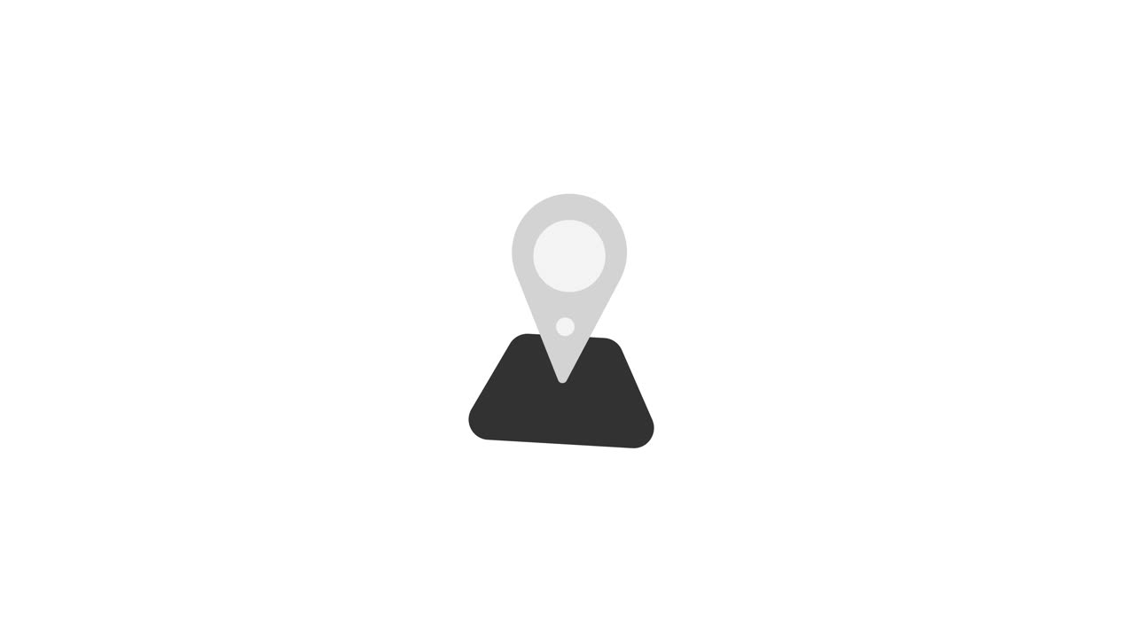 Animated Map Pin Icon Appearing and Disappearing