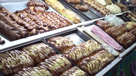 a view of a dessert in a shop