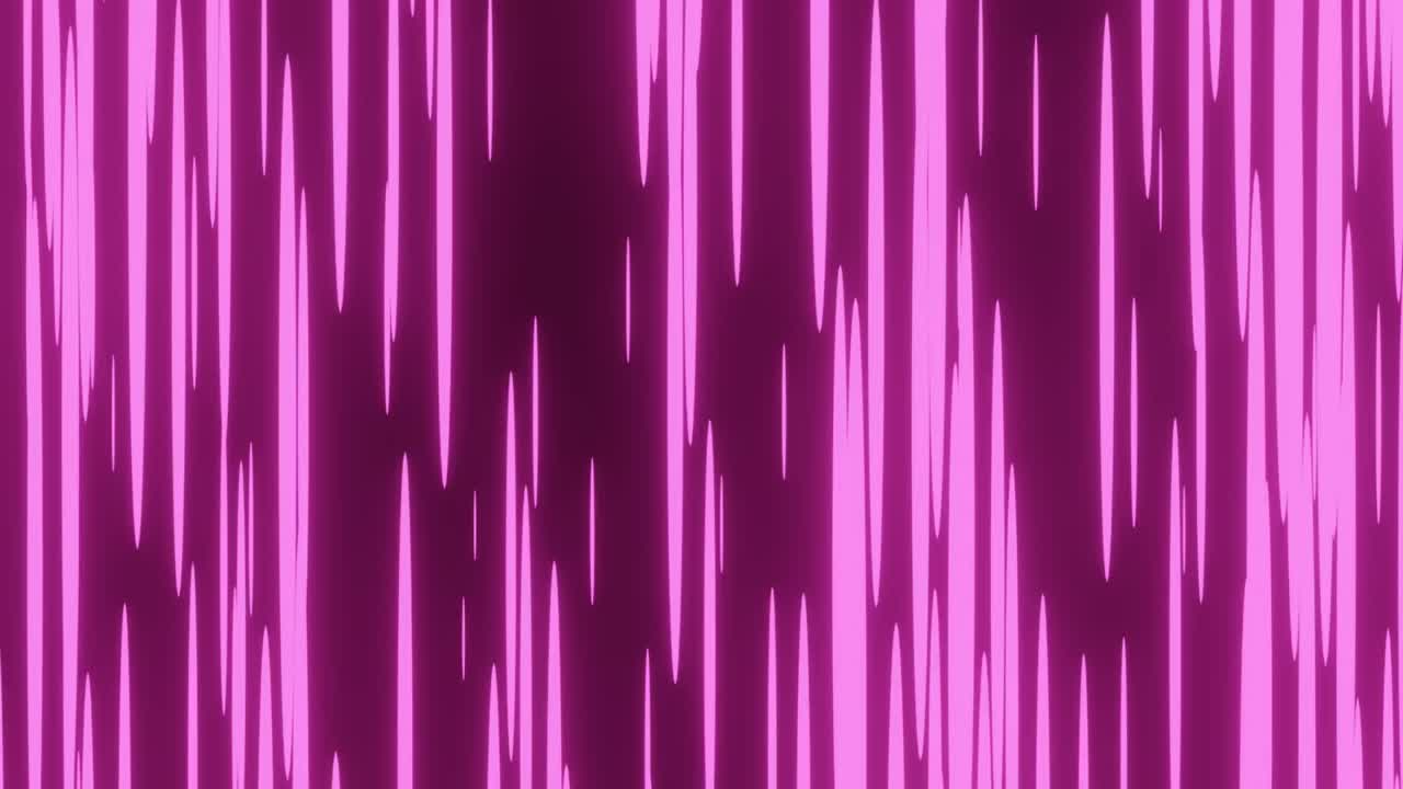 프레임에서 움직이는 추상적인 분홍색 네온 공상 과학 에너지 라인의 4k 비디오 애니메이션.