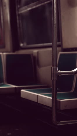 empty subway car interior