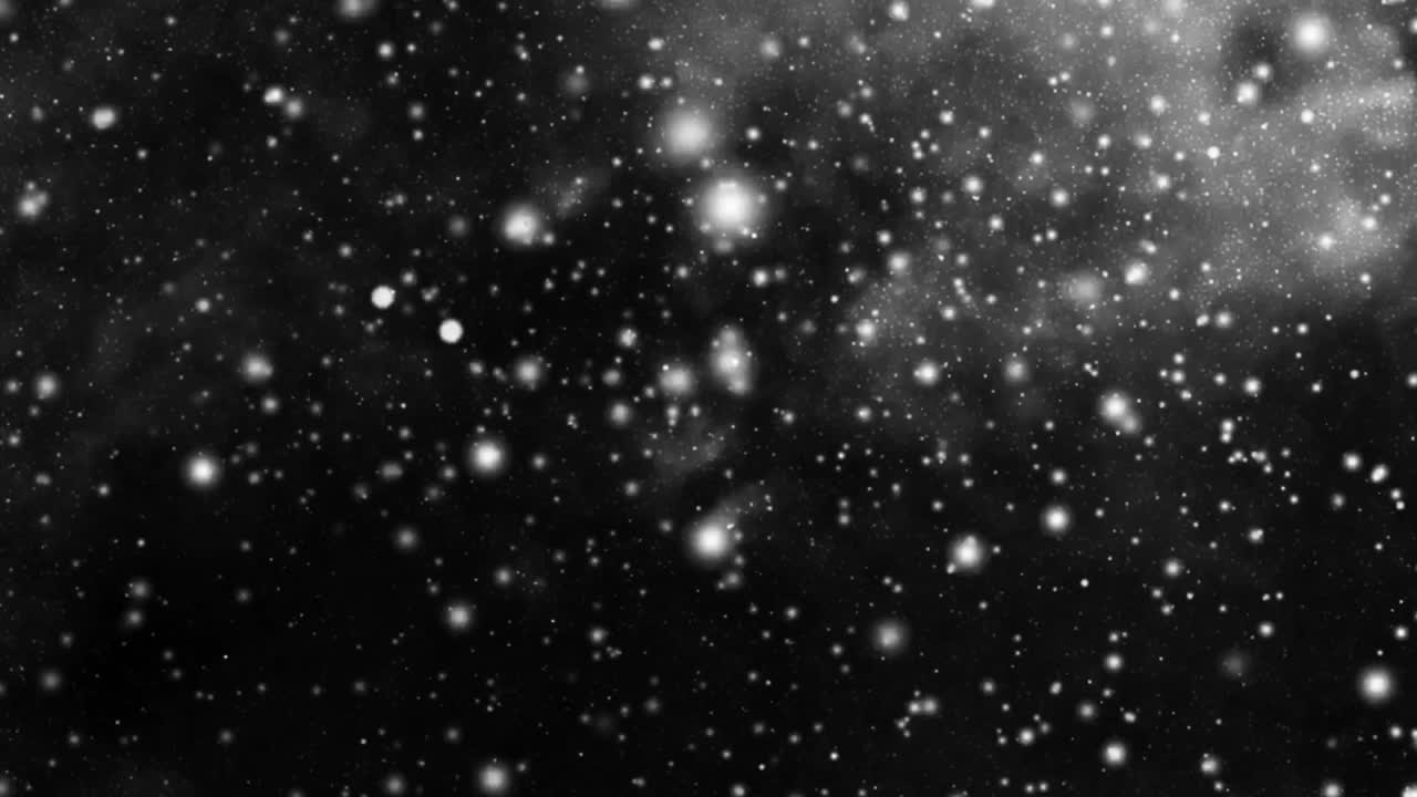 Outer space star field effect with black background