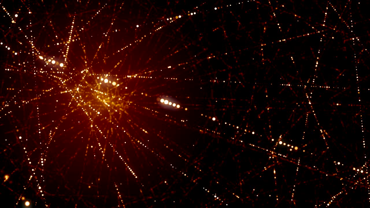 partículas de polvo abstracto luz bokeh títulos de movimiento bucle de fondo cinematográfico