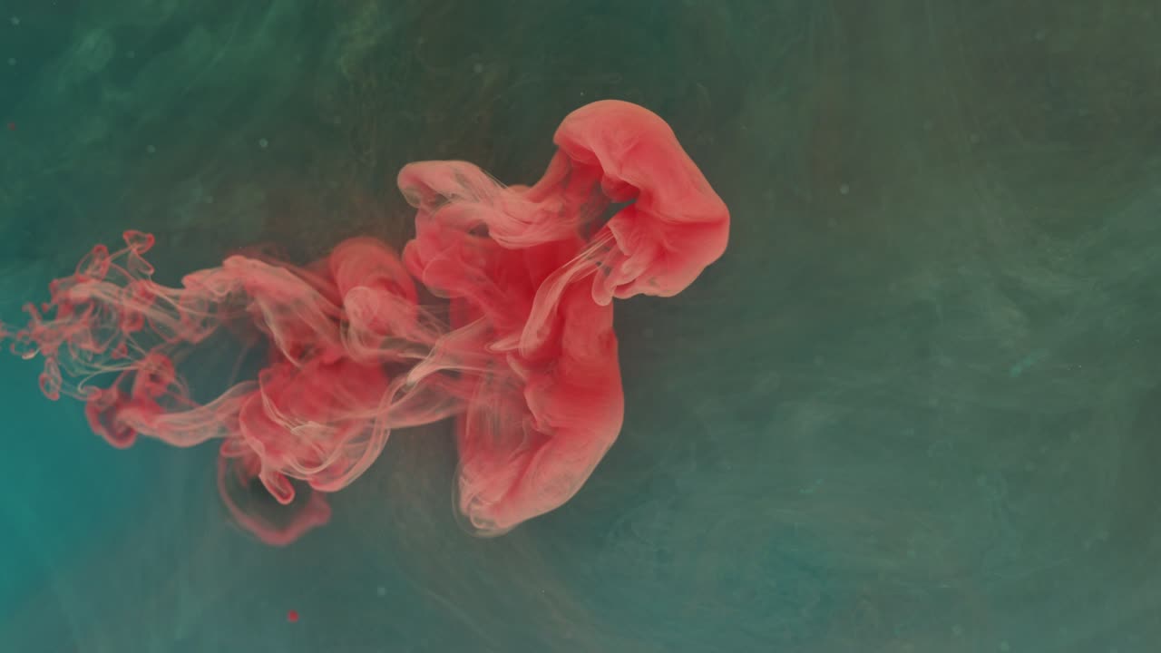 tinte, wassertröpfchen, farbe, flüssigkeit, spritzer, orangefarbene farbe