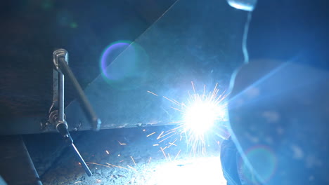 welders arc becoming more and more harsh as steel fabricated area needs more attention than usual