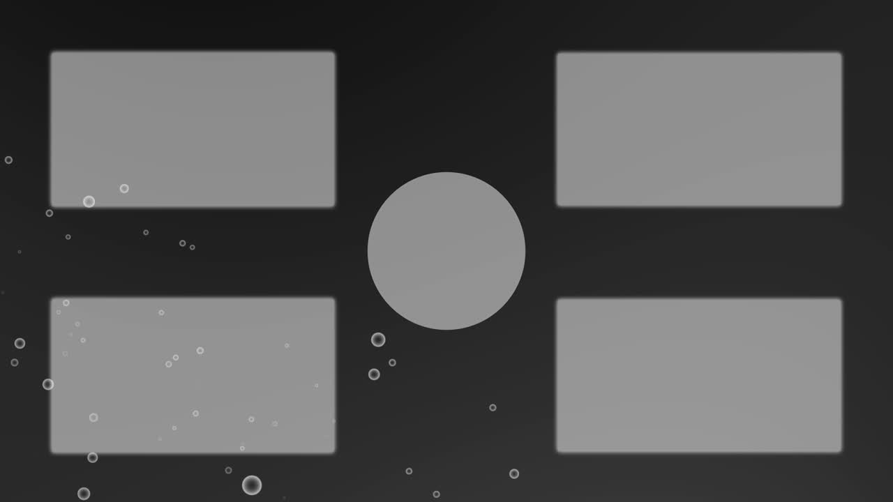 Gradation Bubbles Particles end card motion graphics