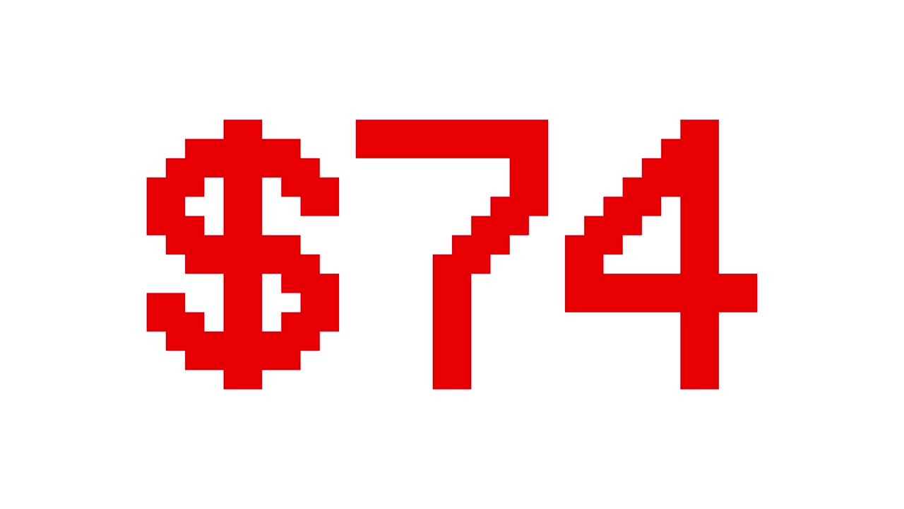 0에서 100까지 올라가는 빨간 달러 - 디지털 카운터 번호 0-100 - 퍼센트와 함께 로딩 진행 바 - 0-100 $ - 100에서 0까지 카운트업 - 빨간 텍스트