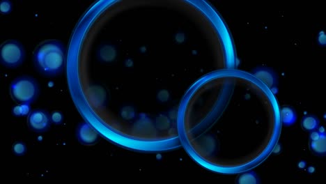 tecnología de fondo de movimiento geométrico con luces brillantes