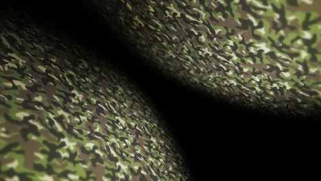 green camouflage pattern background. military uniform concept. abstract line and wave texture. loop animation.