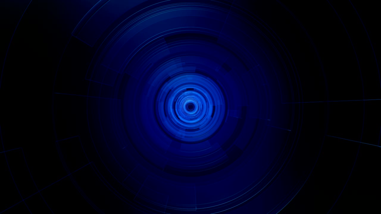 4k bucle circular centro digital, elemento gráfico de rotación.