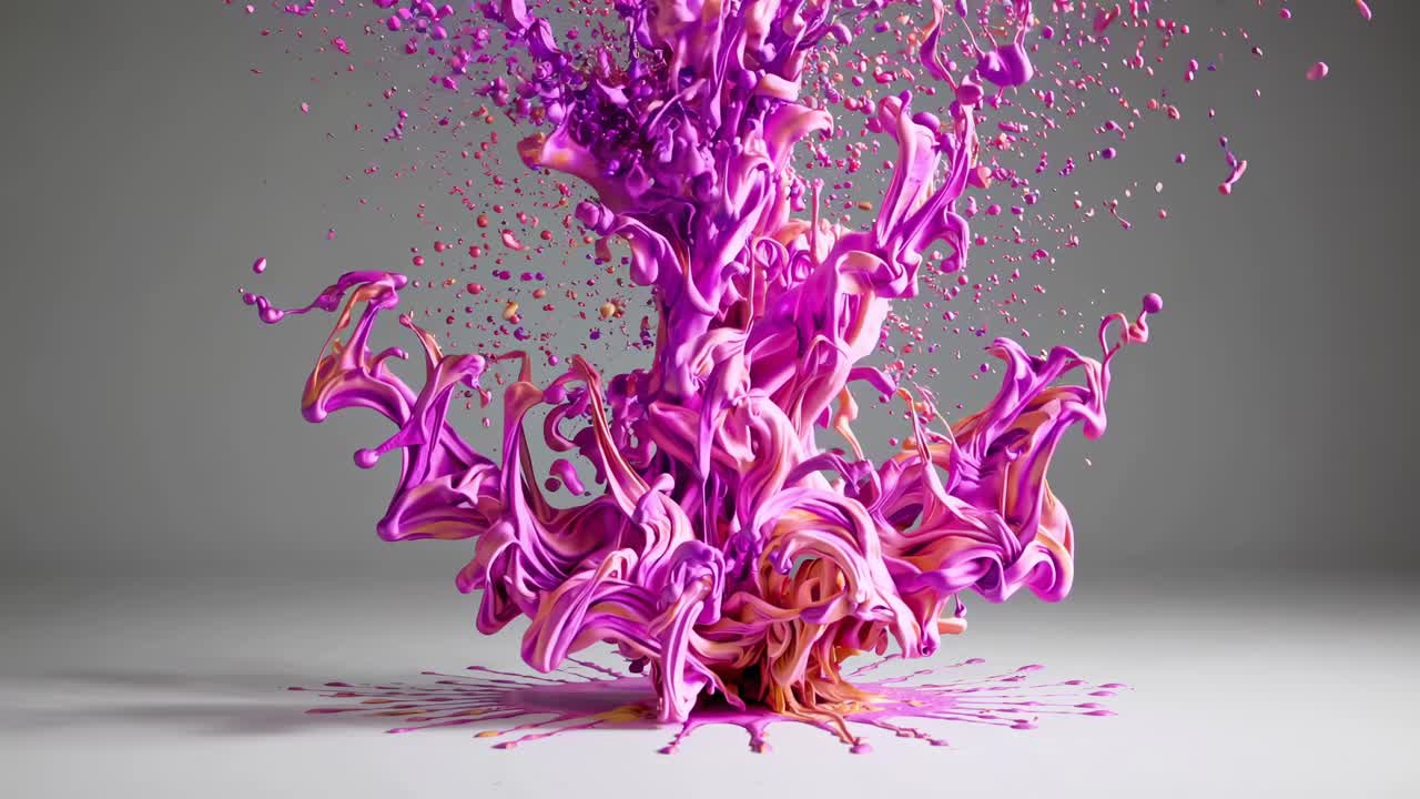 explosión de pintura abstracta