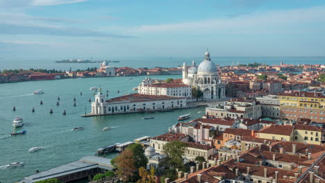 Lapso-De-Tiempo-Del-Gran-Canal-De-Venecia-En-Italia