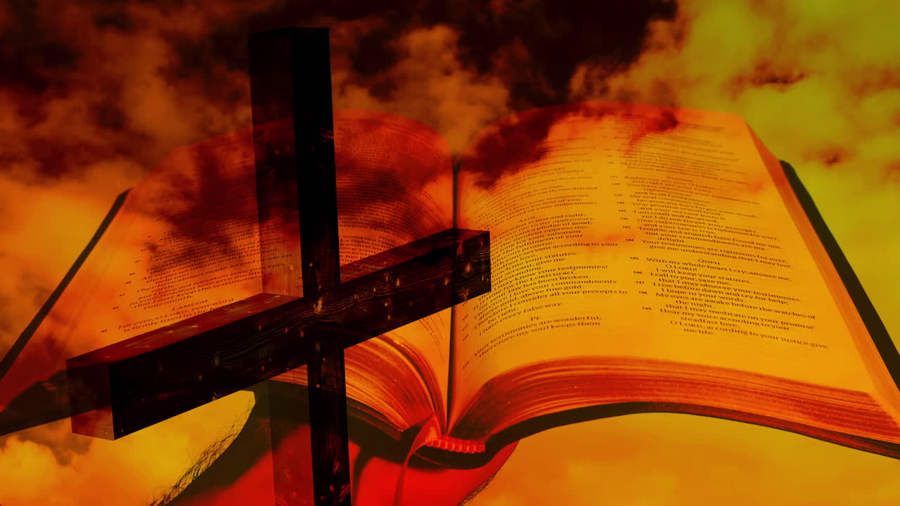 종교적인 부활절 일요일 좋은 금요일 애니메이션 4k