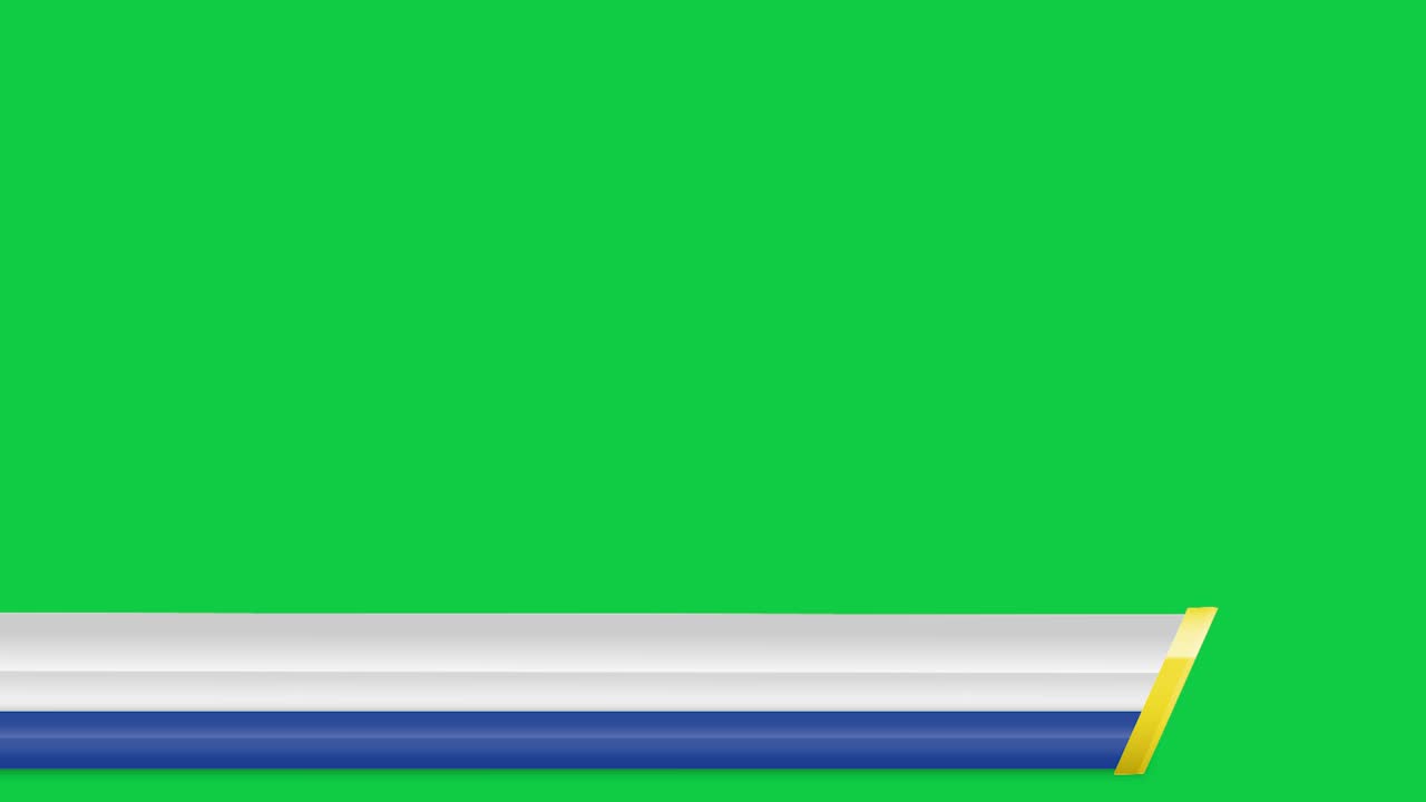 제거 녹색 화면 배경이 있는 하단 1/3 모션 그래픽 요소