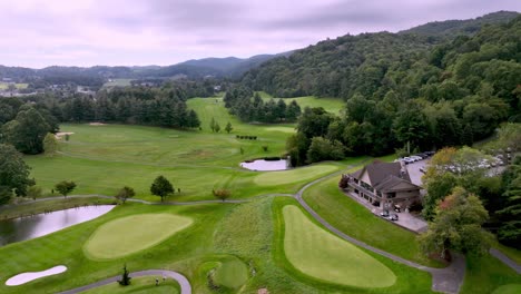 boone nc, north carolina golf course aerial