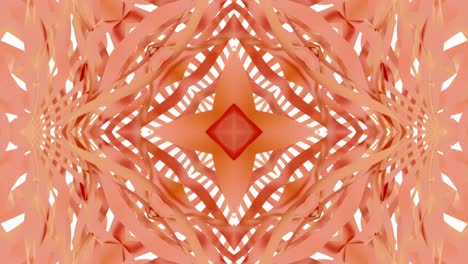 abstract 3d geometric pattern with orange and pink shapes