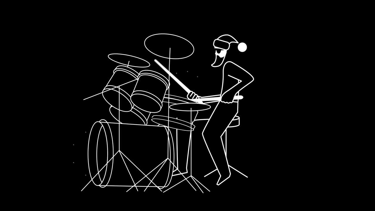 el baterista de santa claus