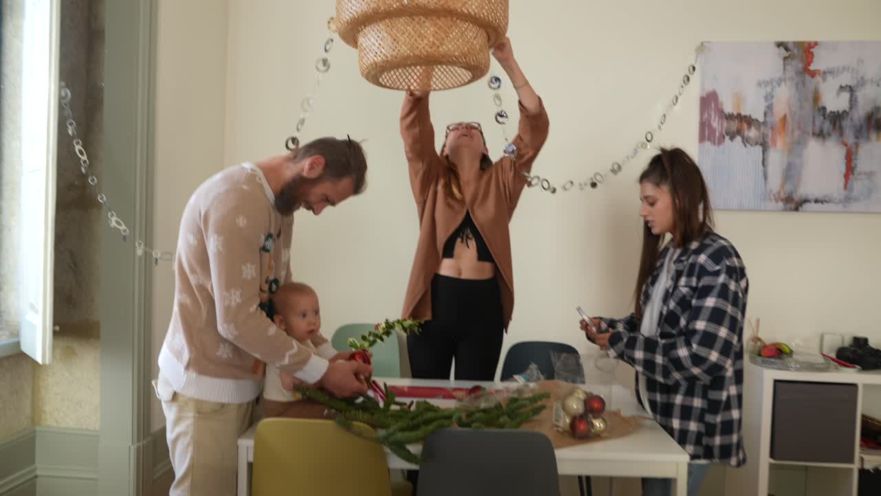 decoración familiar para navidad