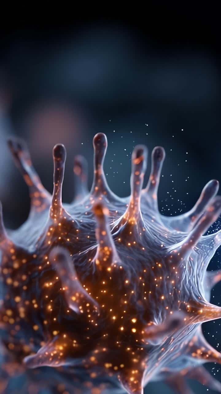 A Close-Up View of a Microscopic Organism Highlighting Its Intricate Structure, Color Patterns, and Unique Features in a Fascinating Biological Environment