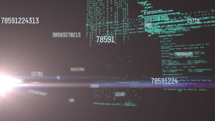 Animation of data processing over light spots