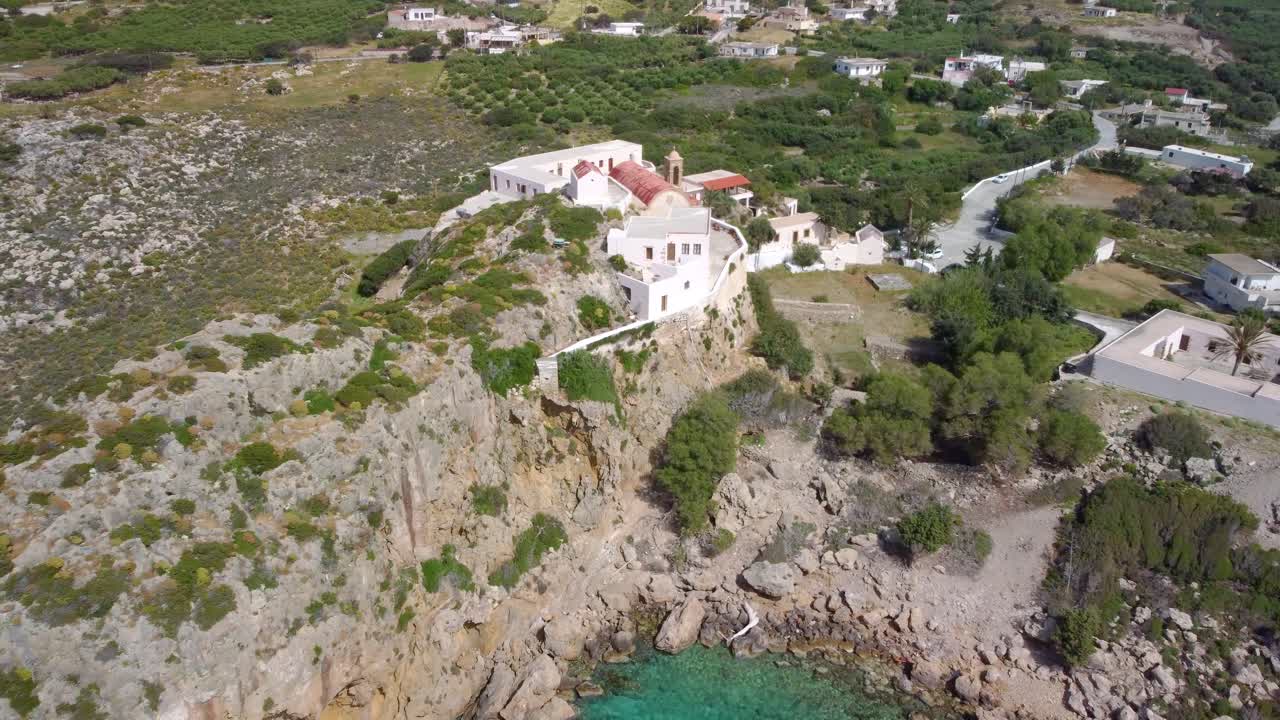 Klášter Chrisoskalitissa na ostrově Kréta, Řecko