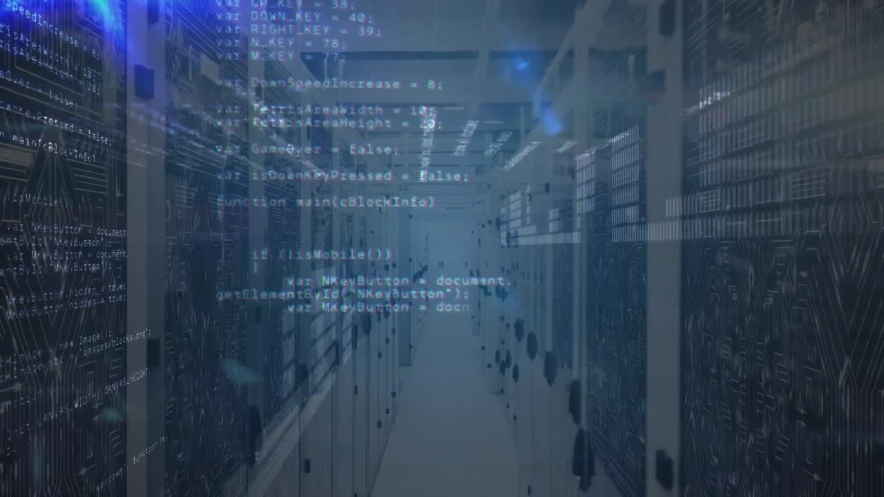 animazione dell'elaborazione dei dati su server